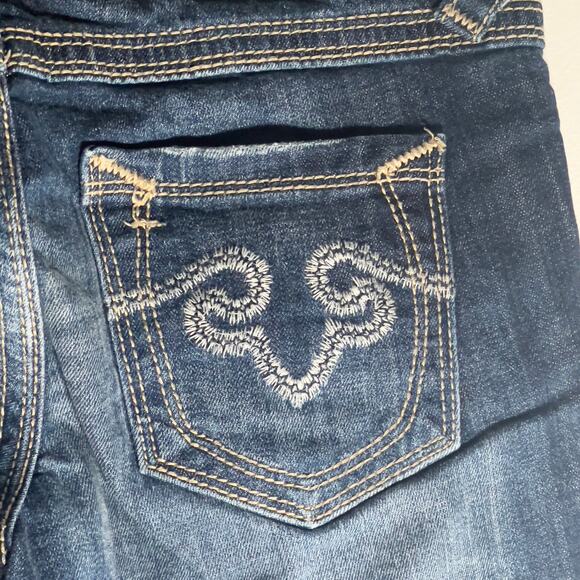 Y2K ReRock Express Barely Boot Jeans 4R Dark Wash 30 x 32 Dark Wash Stretch - Picture 7 of 16